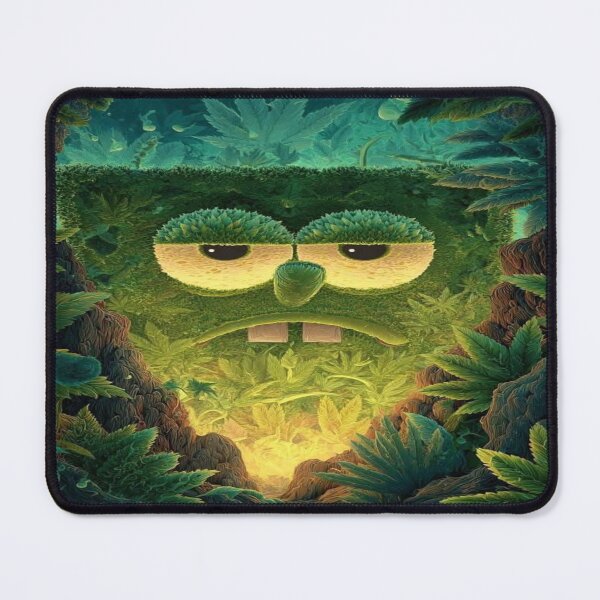 Item preview, Grumpy Forest Spirit – Psychedelic Green Creature designed and sold by RAYBIL.