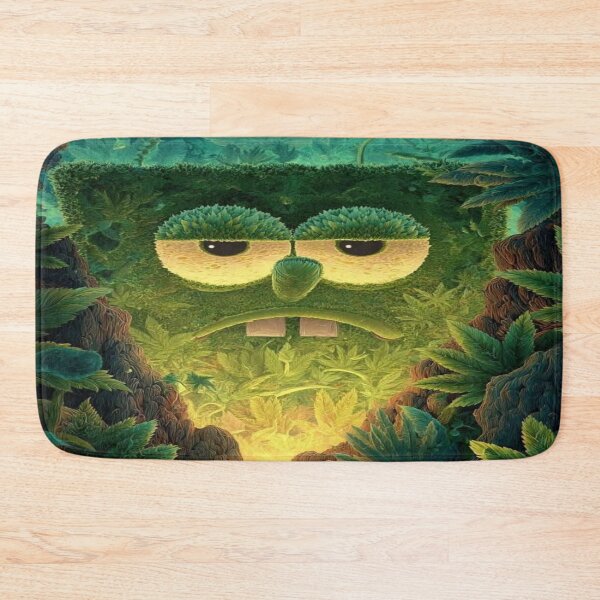 Item preview, Grumpy Forest Spirit – Psychedelic Green Creature designed and sold by RAYBIL.