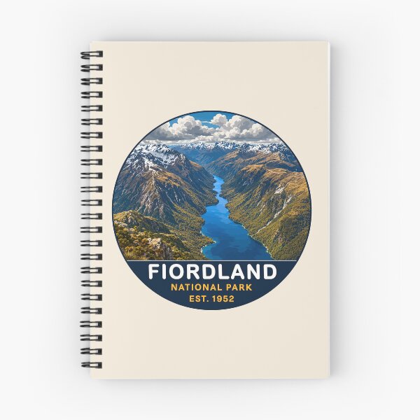 Item preview, Fiordland National Park New Zealand Vintage Fjord & Mountain Landscape designed and sold by Gideon Emmerich.