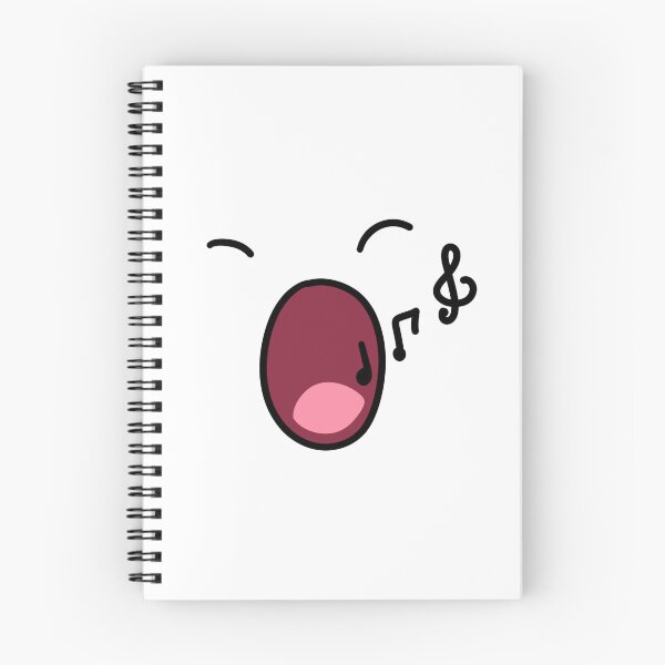 Item preview, Singing Face Musical Notes Minimalist Hand Drawn Doodle designed and sold by somimalikkk.