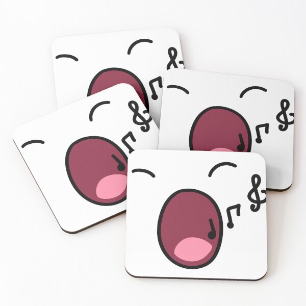 Item preview, Singing Face Musical Notes Minimalist Hand Drawn Doodle designed and sold by somimalikkk.