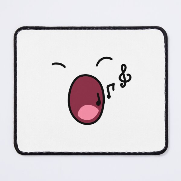 Item preview, Singing Face Musical Notes Minimalist Hand Drawn Doodle designed and sold by somimalikkk.
