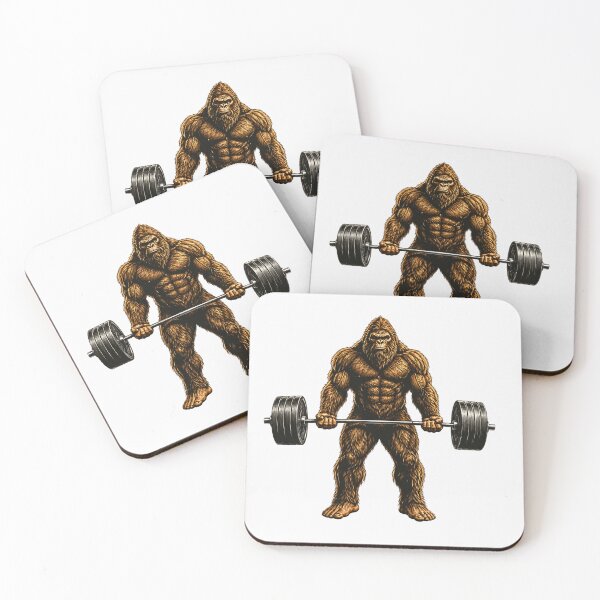 Item preview, Bigfoot Powerlifting Sasquatch Deadlift Gym Bodybuilding Vintage Design designed and sold by Rahamkshop.