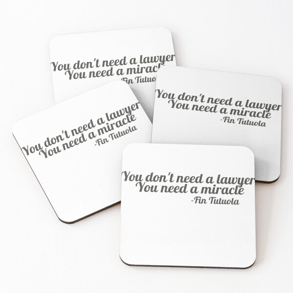 Item preview, You Don’t Need a Lawyer You Need a Miracle Sticker | Law & Order Inspired Quote | Legal Humor designed and sold by JusticeForSale.