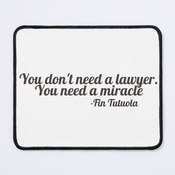 Item preview, You Don’t Need a Lawyer You Need a Miracle Sticker | Law & Order Inspired Quote | Legal Humor designed and sold by JusticeForSale.
