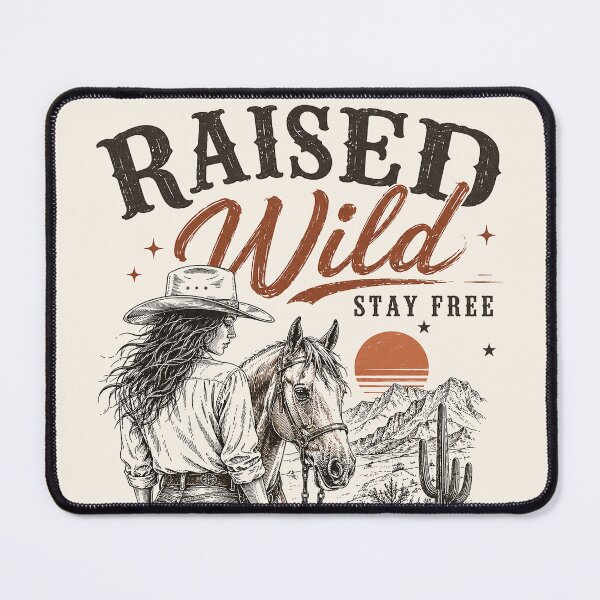 Item preview, Retro Raised Wild, Stay Free Cowgirl designed and sold by legendaryskins.