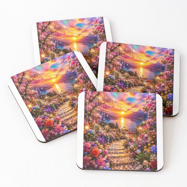 Item preview, Enchanted Garden Sunset Path  designed and sold by SurrealSproutz.