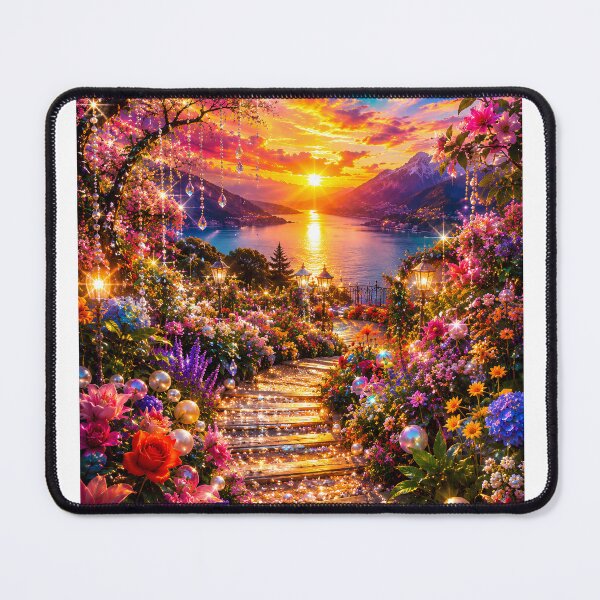 Item preview, Enchanted Garden Sunset Path designed and sold by SurrealSproutz.