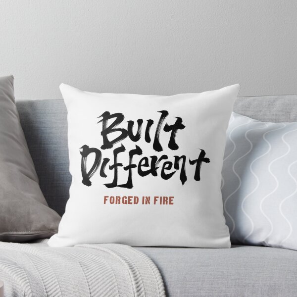 Item preview, Built Different - Forged In Fire Japanese Calligraphy Typography designed and sold by Necokite.