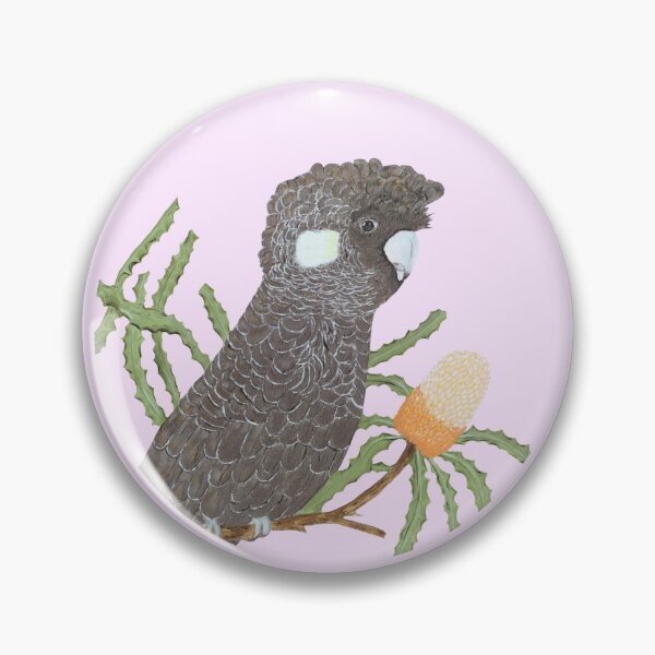 Item preview, Circle design of Cockatoo on a banksia branch  designed and sold by Bloominbush.