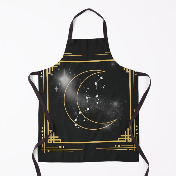Item preview, Crescent Moon and Constellation | Luxury Minimalist Gold Celestial Style Print designed and sold by Diseño que alegran tu día.