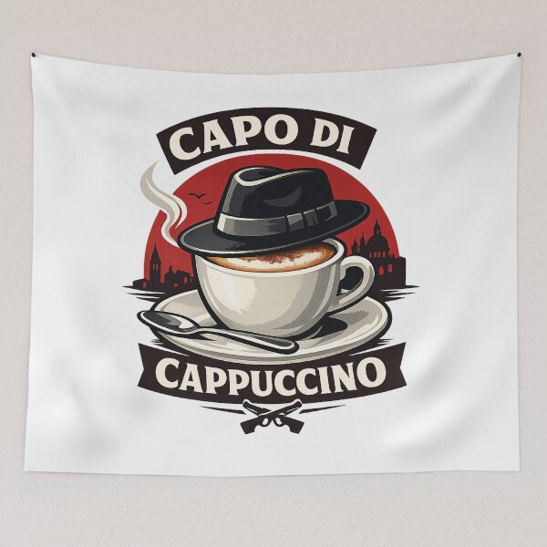 Item preview, Capo di Cappuccino – Mafia coffee cup with fedora designed and sold by tellergrimes.