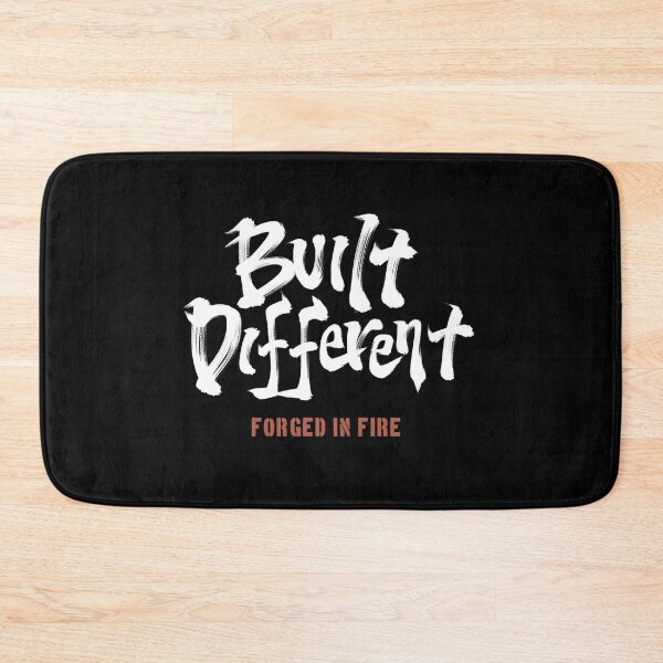 Item preview, Built Different - Forged In Fire Japanese Calligraphy Typography designed and sold by Necokite.