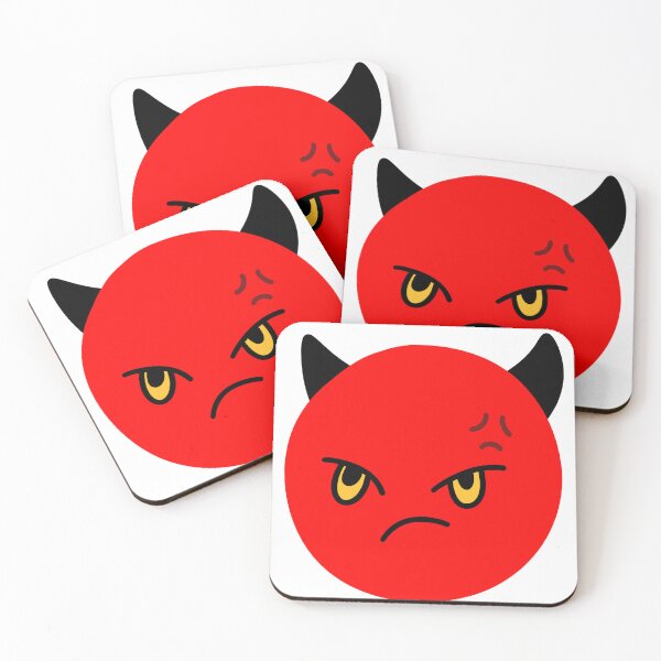Item preview, Angry Devil Face Minimalist Hand Drawn Doodle designed and sold by somimalikkk.