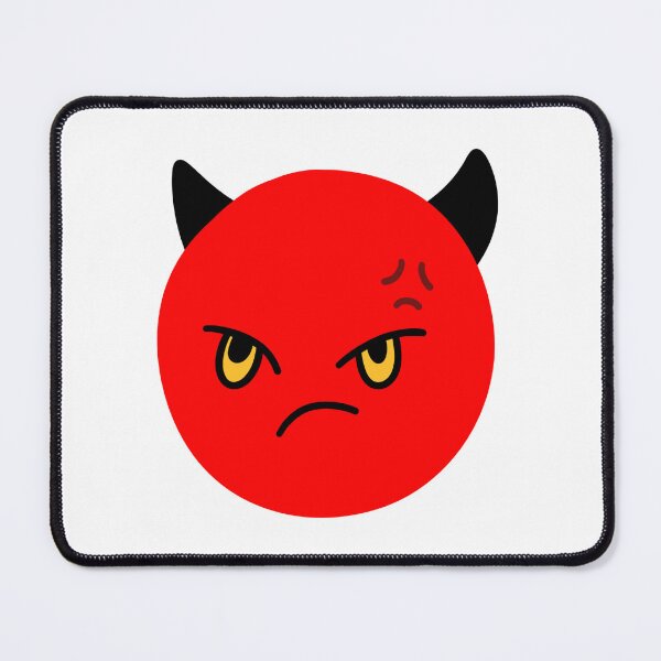 Item preview, Angry Devil Face Minimalist Hand Drawn Doodle designed and sold by somimalikkk.