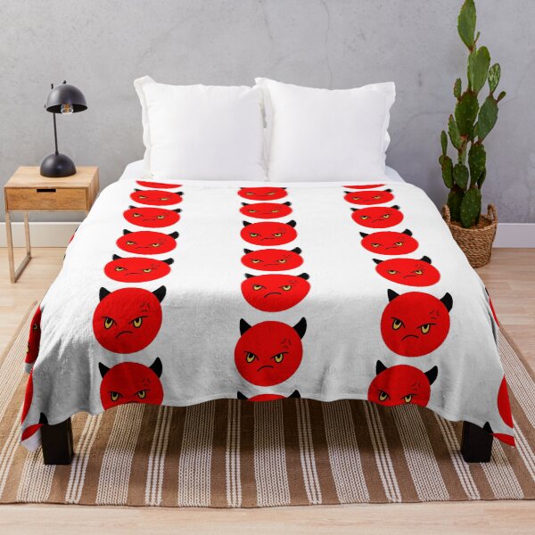 Item preview, Angry Devil Face Minimalist Hand Drawn Doodle designed and sold by somimalikkk.