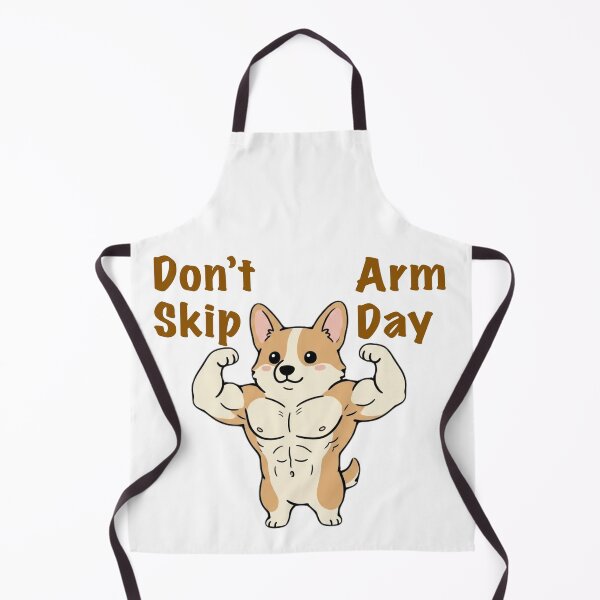 Item preview, Don’t Skip Arm Day | Buff Corgi Gym Meme designed and sold by SoftPawsAtelier.