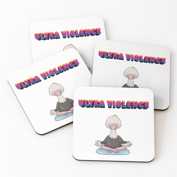 Item preview, Surreal Dark Humor Ostrich Violence Yoga designed and sold by Kerosene Design.