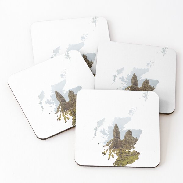 Item preview, Old Man of Storr Isle of Skye Scotland Map Silhouette designed and sold by Maroan93.