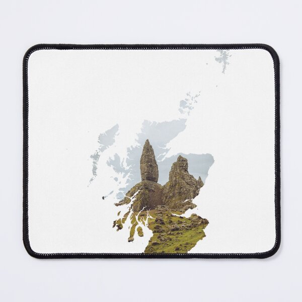 Item preview, Old Man of Storr Isle of Skye Scotland Map Silhouette designed and sold by Maroan93.