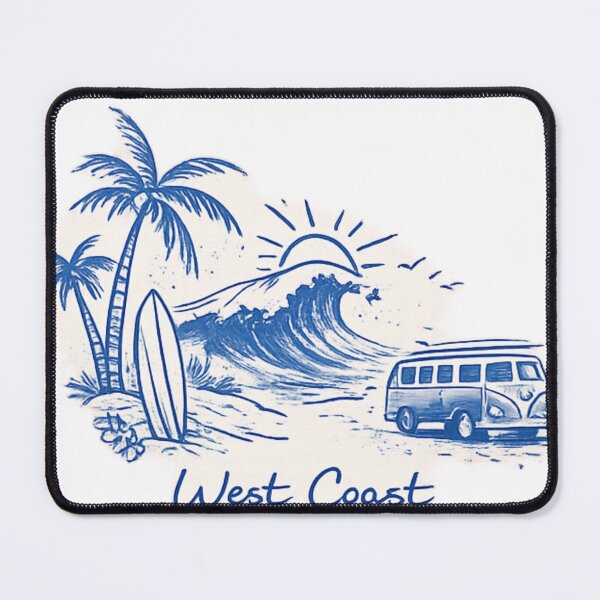 Item preview, West Coast Surf – Vintage Beach Sketch | Coastal Lifestyle Design designed and sold by oatsupspace.
