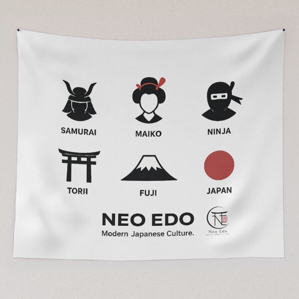 Item preview, Japanese Culture Icons | Neo Edo designed and sold by Neo Edo Studio.