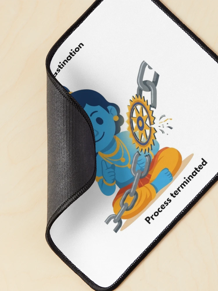Thumbnail 2 of 5, Mouse Pad, kill procrastination | Linux Developer Sticker | Terminal Tech Humor designed and sold by BhaktiByte.