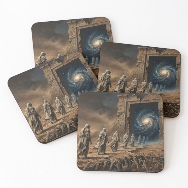 Item preview, Passage To The Cosmos Dark Surreal Oil Painting designed and sold by Tout-Puissant.