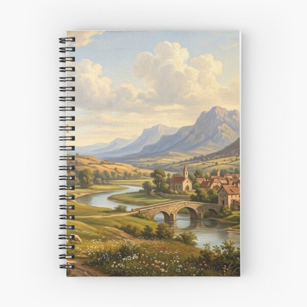Item preview, Peaceful Tuscan Pastoral Renaissance Landscape Oil Painting designed and sold by Tout-Puissant.
