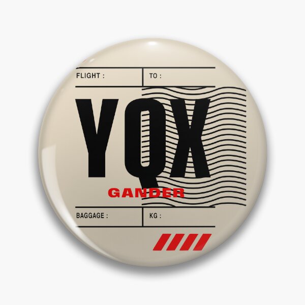 Item preview, GANDER YQX • BOLD CANADIAN AIRPORT TAG DESIGN designed and sold by VoglR.