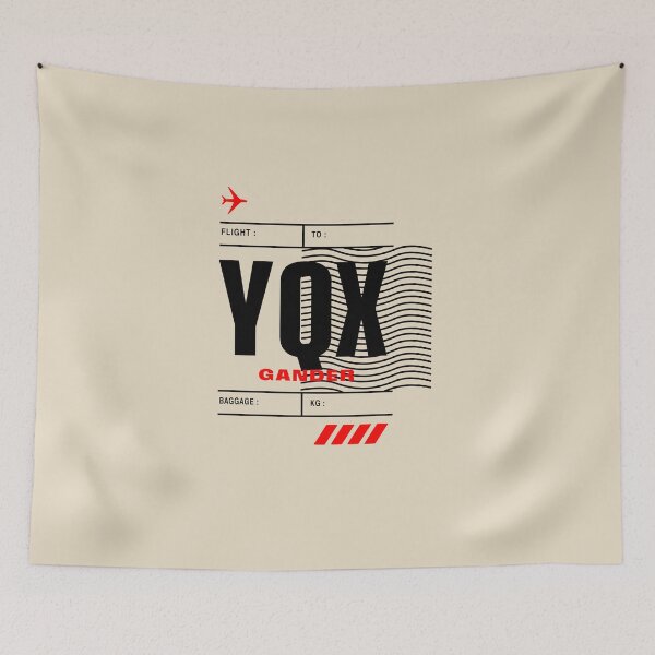 Item preview, GANDER YQX • BOLD CANADIAN AIRPORT TAG DESIGN designed and sold by VoglR.
