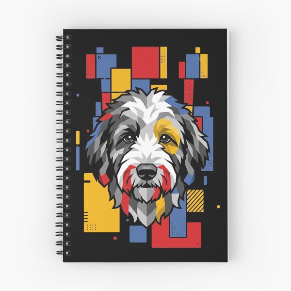 Item preview, Funny Sheepadoodle Colorful Blocks Geometric Art Mom Dad Kids designed and sold by FurryHavenPH.