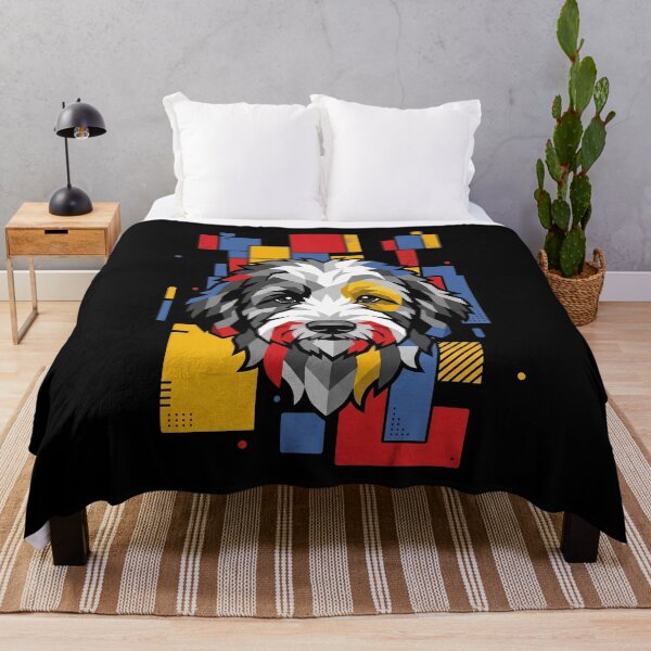 Item preview, Funny Sheepadoodle Colorful Blocks Geometric Art Mom Dad Kids designed and sold by FurryHavenPH.
