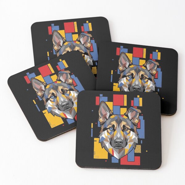 Item preview, Funny Shepsky Colorful Blocks Geometric Art Mom Dad Kids designed and sold by FurryHavenPH.