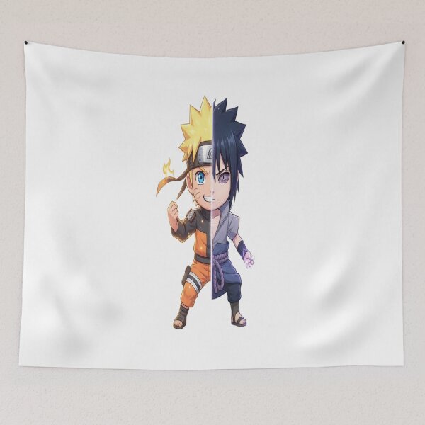 Item preview, Naruto & Sasuke Chibi Split Art designed and sold by AdityaShop18.