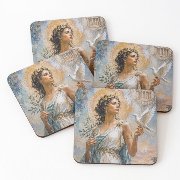 Item preview, Greek Goddess Eirene painting designed and sold by GalleryKauffeld.