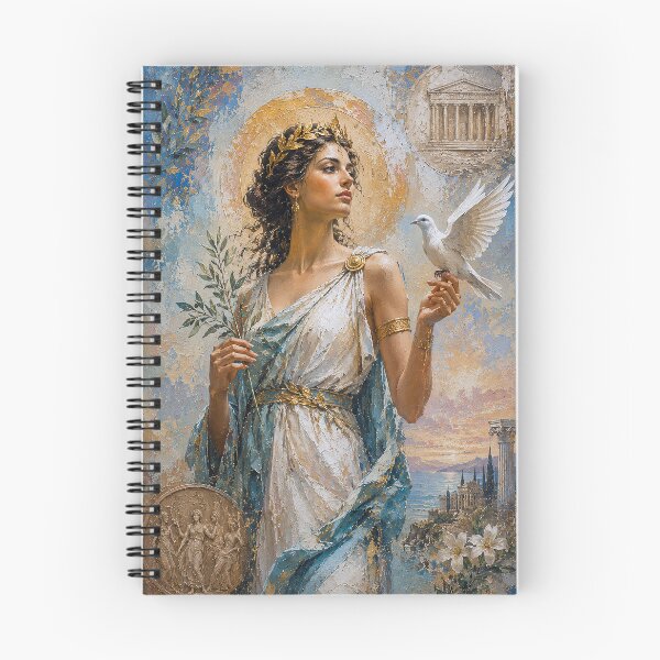 Item preview, Greek Goddess Eirene painting designed and sold by GalleryKauffeld.