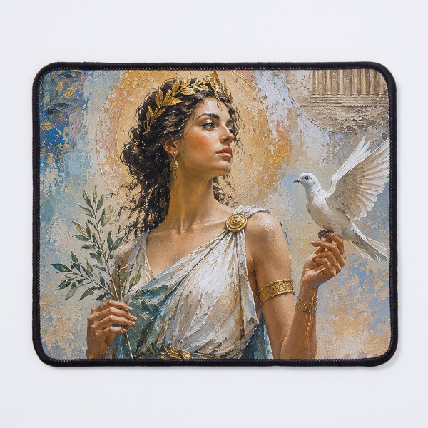Item preview, Greek Goddess Eirene painting designed and sold by GalleryKauffeld.