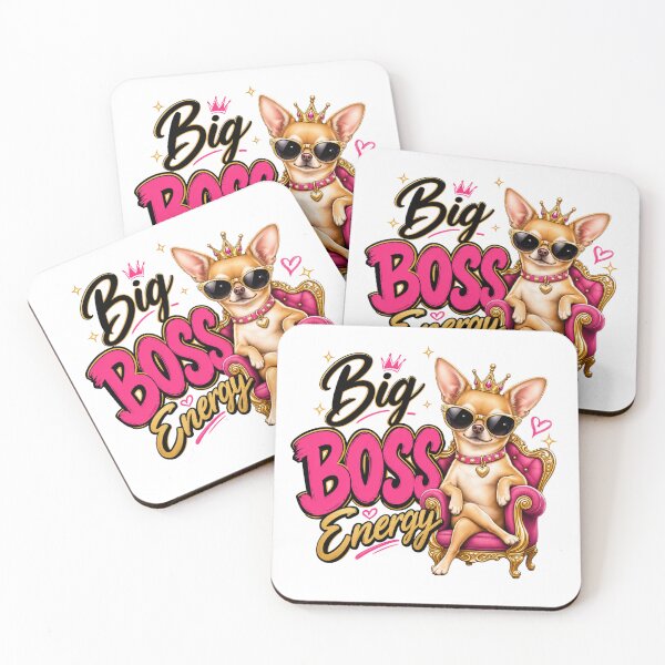 Item preview, Big Boss Energy Chihuahua Dog Dad Funny Kawaii T-Shirt designed and sold by Ashley critters.