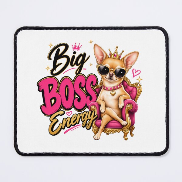 Item preview, Big Boss Energy Chihuahua Dog Dad Funny Kawaii T-Shirt designed and sold by Ashley critters.