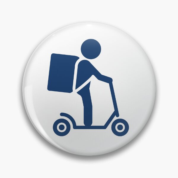 Item preview, Food Delivery Scooter Courier Icon designed and sold by VectorForge Studio.