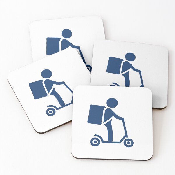 Item preview, Food Delivery Scooter Courier Icon designed and sold by VectorForge Studio.