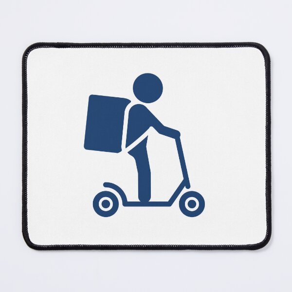 Item preview, Food Delivery Scooter Courier Icon designed and sold by VectorForge Studio.