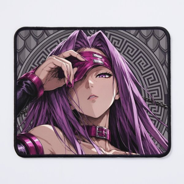 Item preview, Mystic Blindfold Warrior – Purple Gothic Fantasy Anime Style Art Print designed and sold by Dyan4.