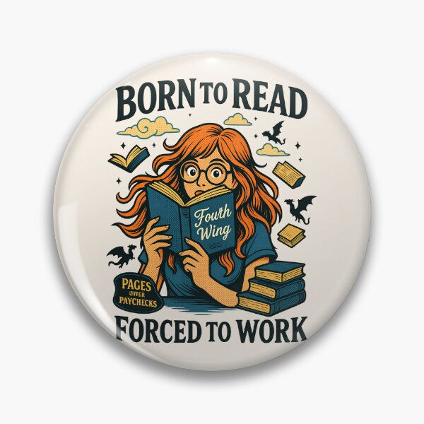 Item preview, Born To Read, Forced To Work - Pages Over Paychecks designed and sold by legendaryskins.