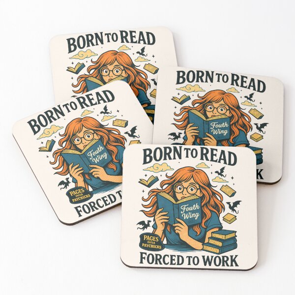 Item preview, Born To Read, Forced To Work - Pages Over Paychecks designed and sold by legendaryskins.