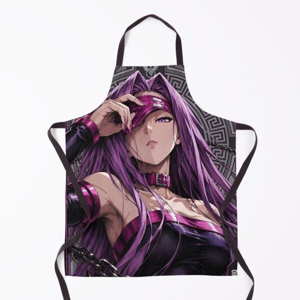 Item preview, Mystic Blindfold Warrior – Purple Gothic Fantasy Anime Style Art Print designed and sold by Dyan4.