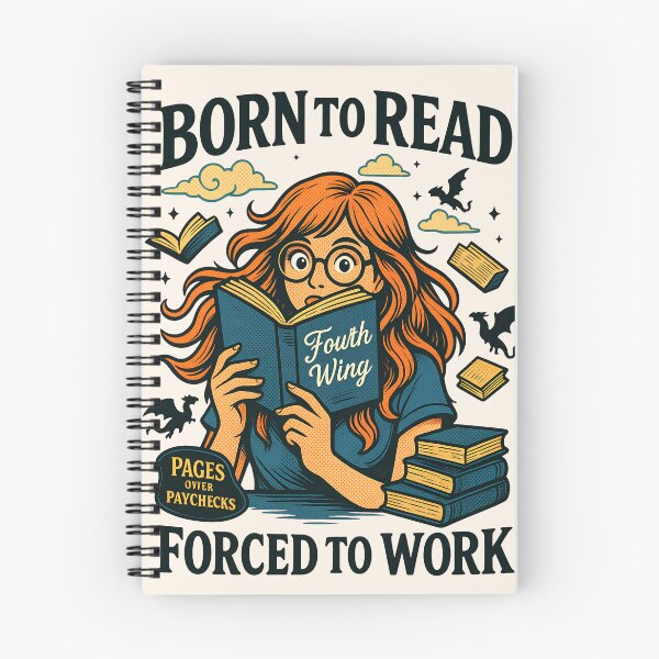 Item preview, Born To Read, Forced To Work - Pages Over Paychecks designed and sold by legendaryskins.
