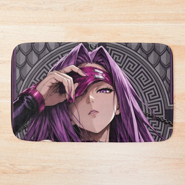 Item preview, Mystic Blindfold Warrior – Purple Gothic Fantasy Anime Style Art Print designed and sold by Dyan4.