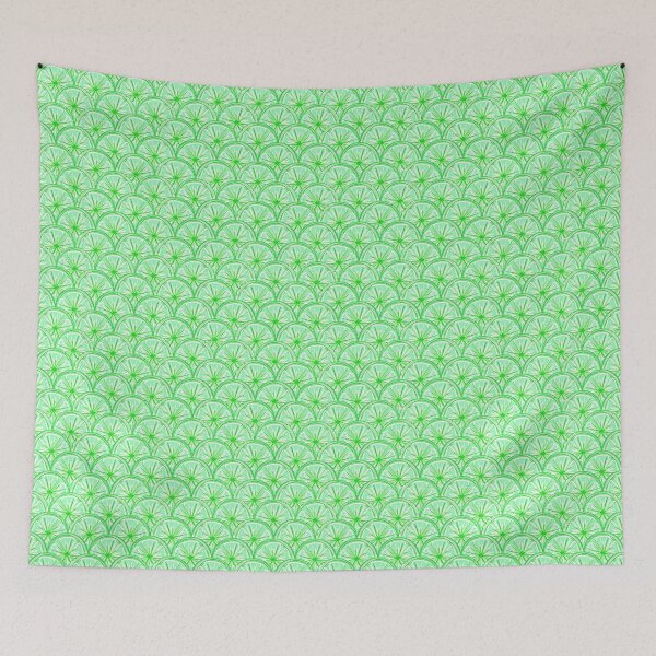 Item preview, Fresh Lime Citrus Scallop Pattern designed and sold by CI Creative Design LLC.